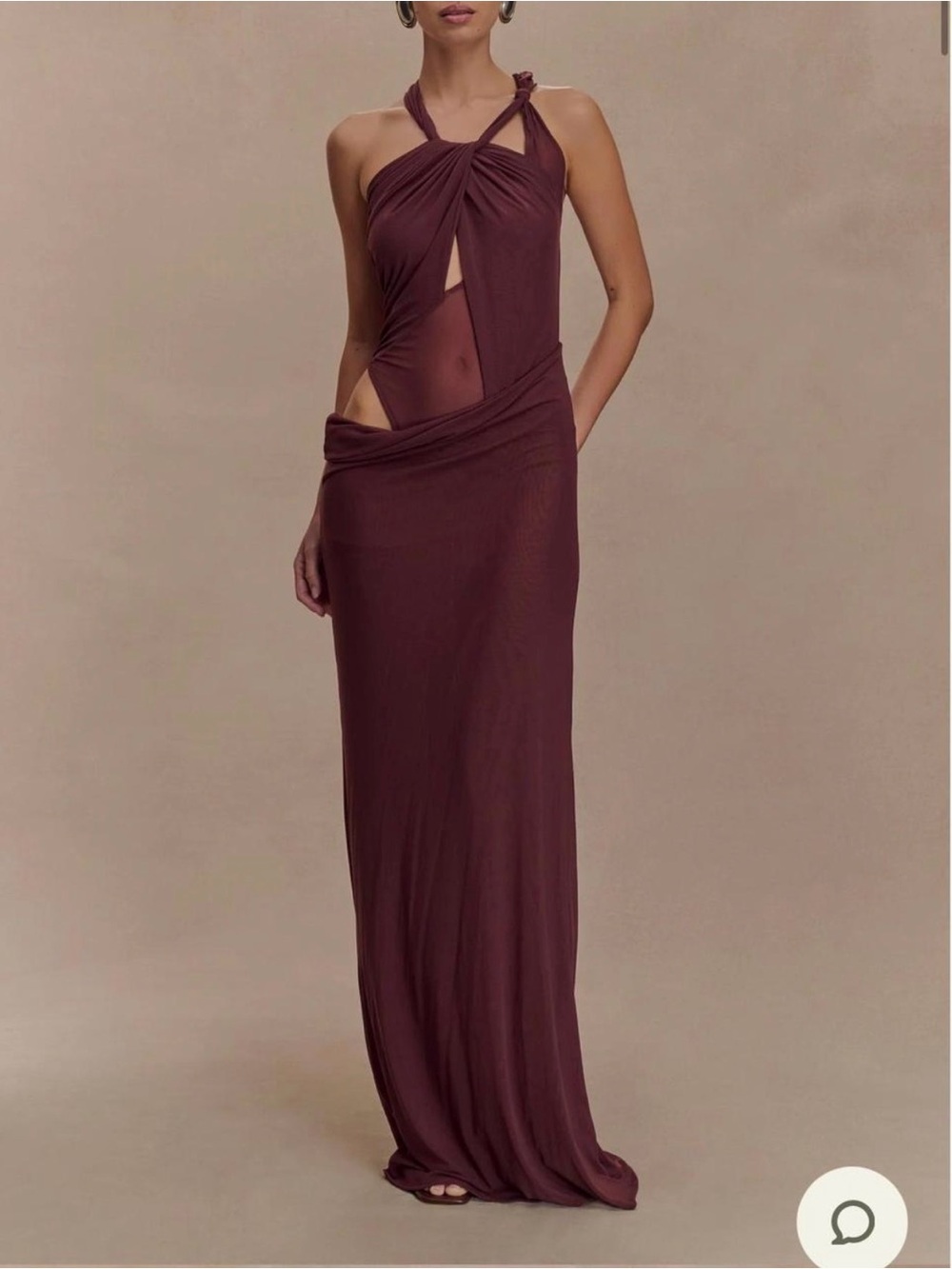 Meshki Edwina Dress in Burgundy. Never worn!! Size small.